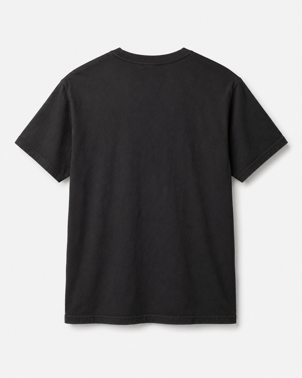 Comfort Colors 1717 black tee blank back view