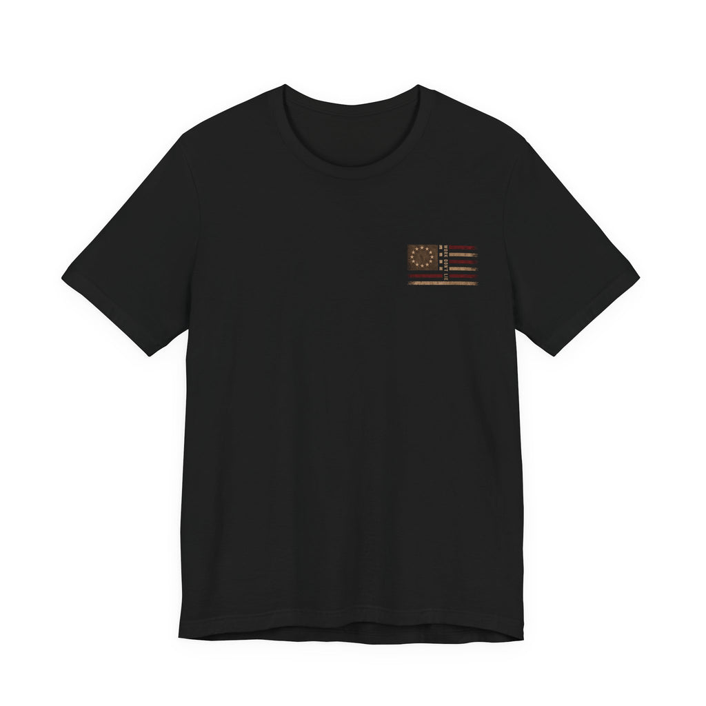 WDL Skull Flag Patriot Tee | Bella Canvas 3001 | Work Don't Lie Co.