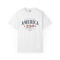 America 250 Tee | Country Built Patriotic Western Graphic | 1776-2026 | Comfort Colors 1717