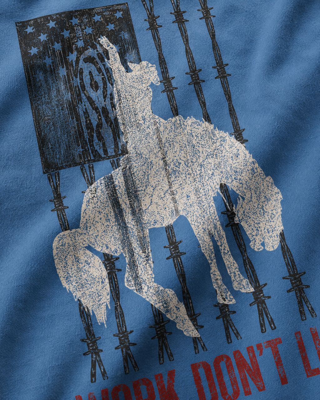 Work Don't Lie Western Rider Tee mockup 9