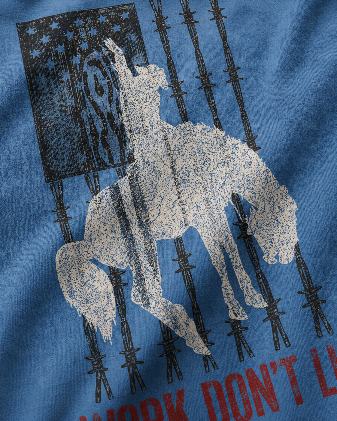 Work Don't Lie Western Rider Tee mockup 9